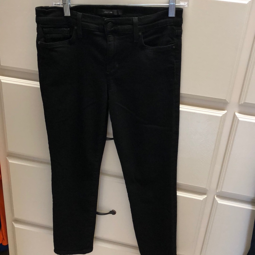 Joe’s black strait ankle jeans